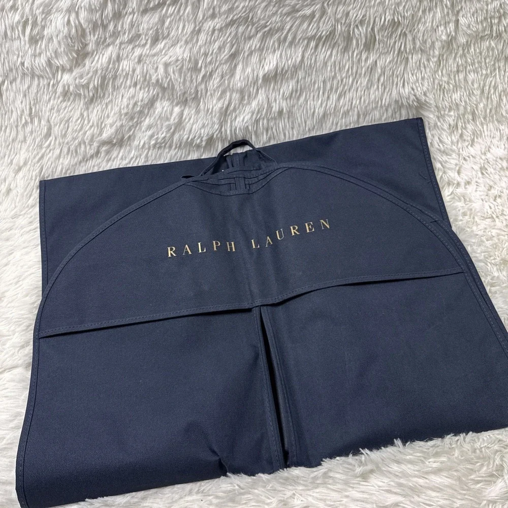 Ralph Lauren Navy Garment Suit Travel Bag Zip Cover Logo 64